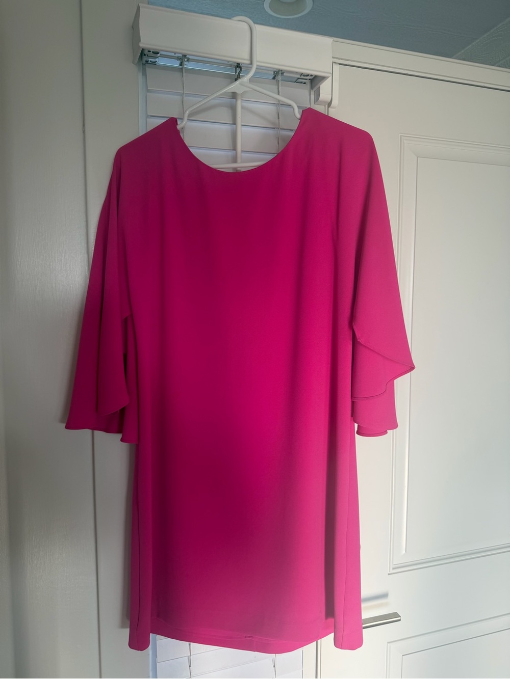 Gianni Bini Vibrant Hot Pink Midi Shift Dress